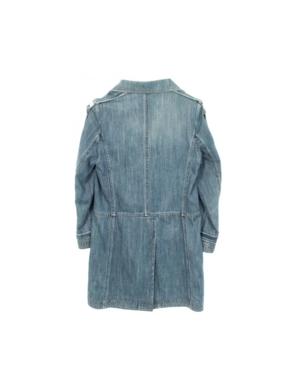 Chanel Denim Coat CC Logo Button - Picture 2 of 14